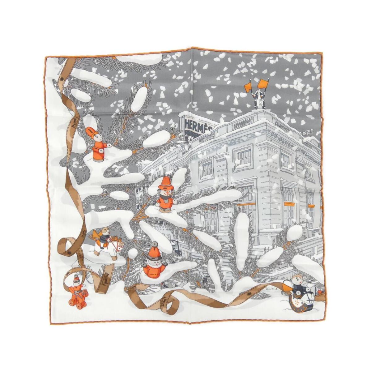エルメス NOEL 金 24 FAUBOURG ガヴロッシュ えり巻き【中古】
