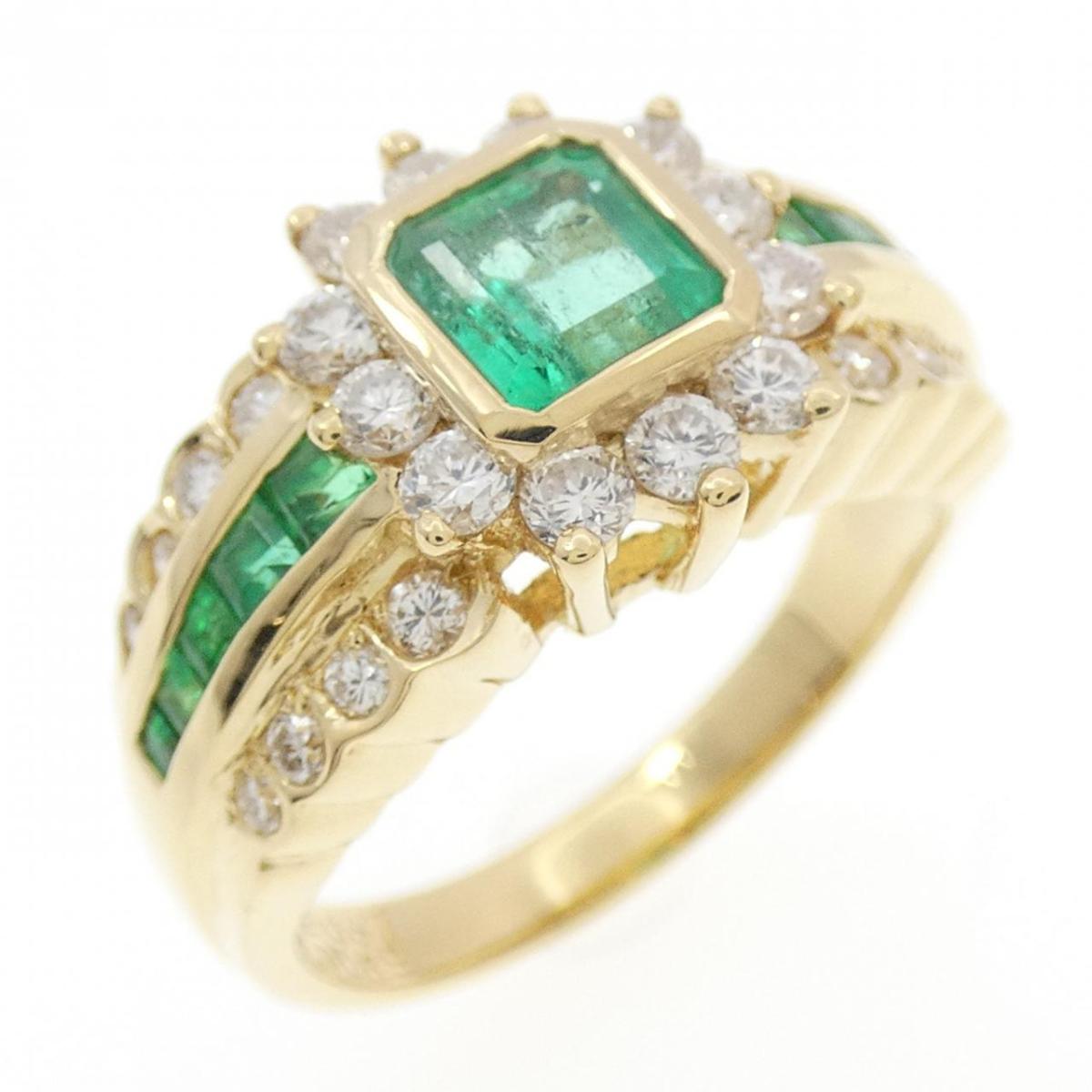 K18YG エメラルド リング 0.95CT【中古】