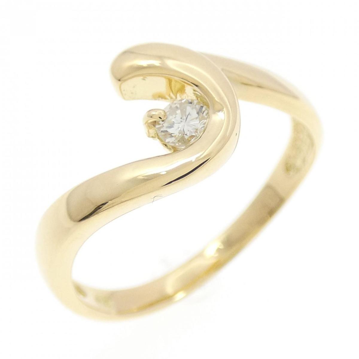 K18YG ダイヤモンド リング 0.10CT【中古】