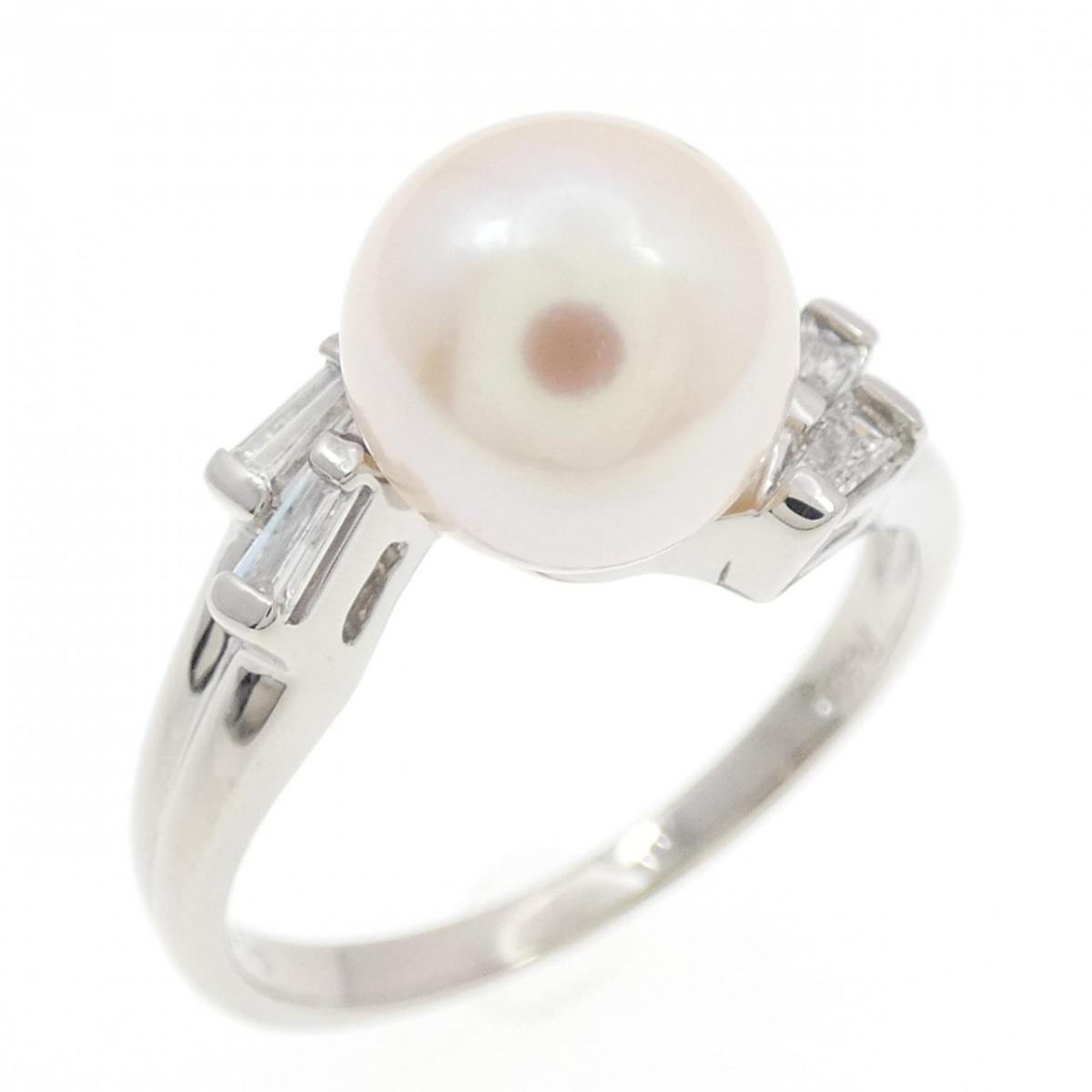 PT900 アコヤパール リング 8mm【中古】