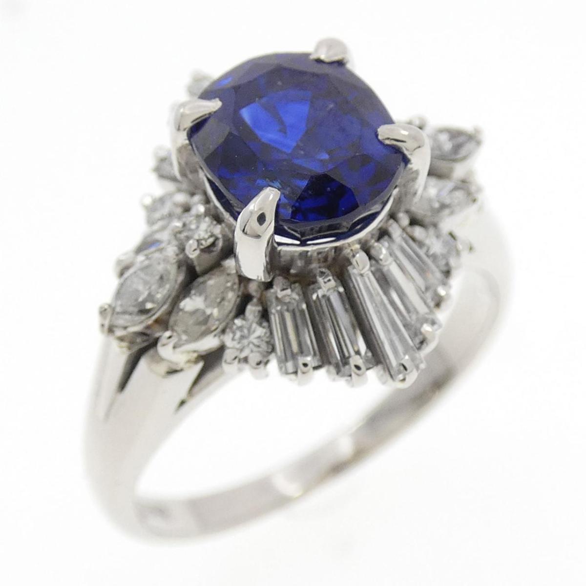 PT900 サファイア リング 2.03CT【中古】