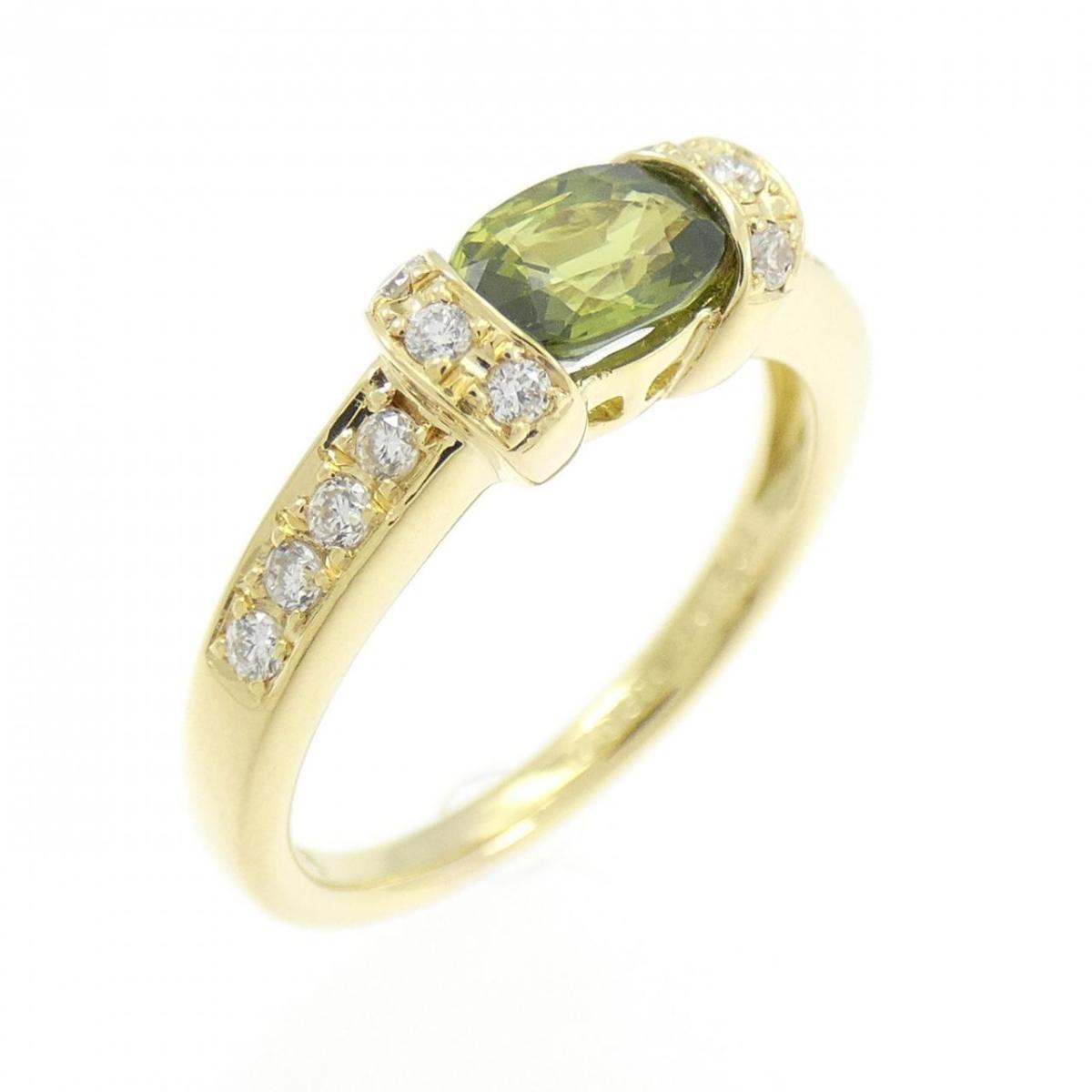K18YG サファイヤ リング 0.681CT【中古】
