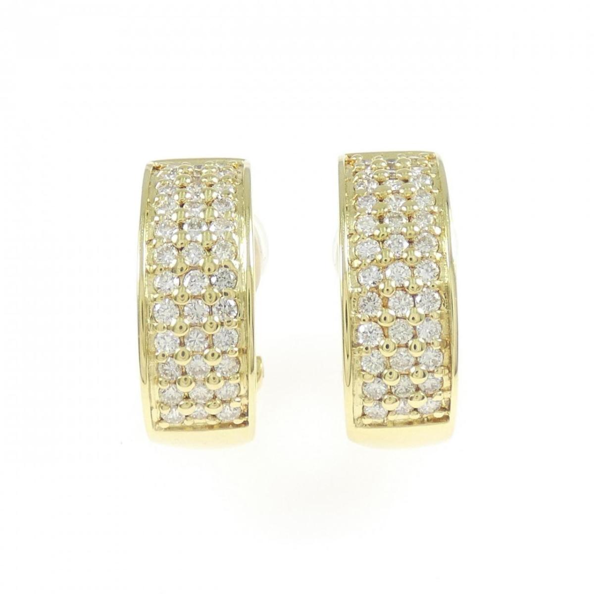 K18YG ダイヤモンド ピアス/イヤリング 1.00CT【中古】