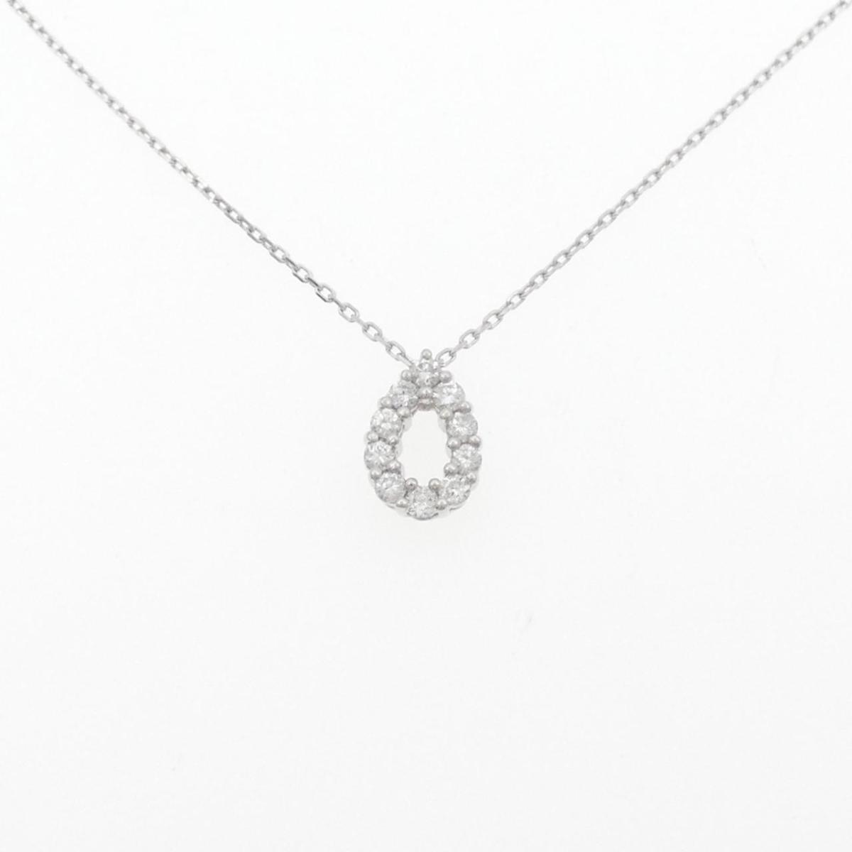 PT850 ダイヤモンド ネックレス 0.26CT【中古】
