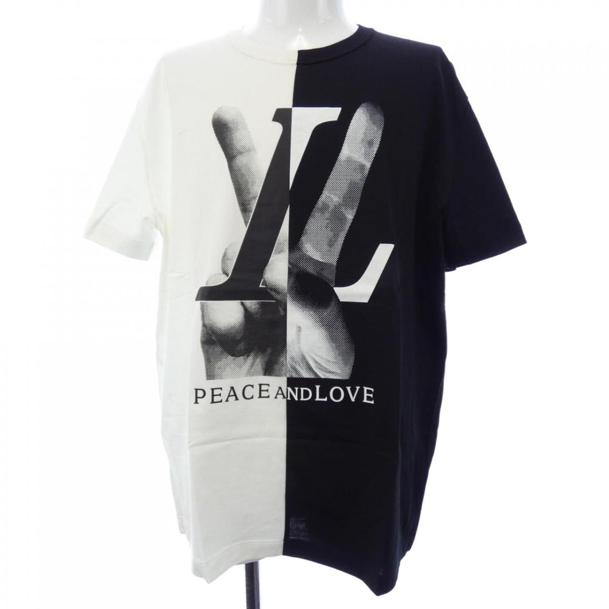 ルイヴィトン LOUIS VUITTON PEACE AND LOVE HFY89WFMB Tシャツ【中古】｜KOMEHYO ONLINESTORE 店 51,360円