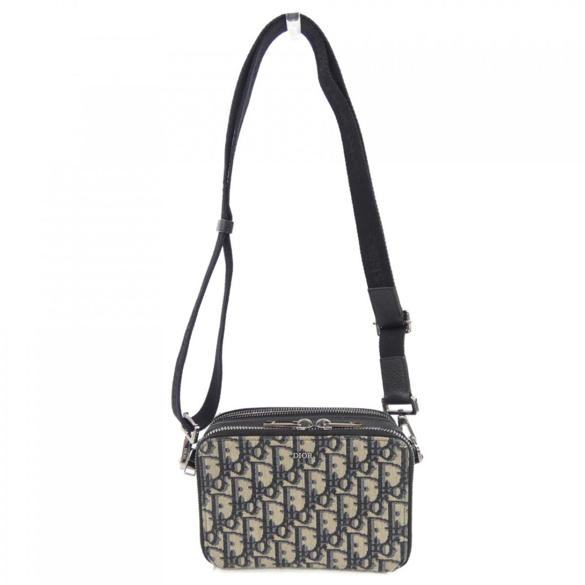 ディオール DIOR ストラップ付きジップポーチ オブリークジャカード 2OBBC119YSE BAG【中古】
