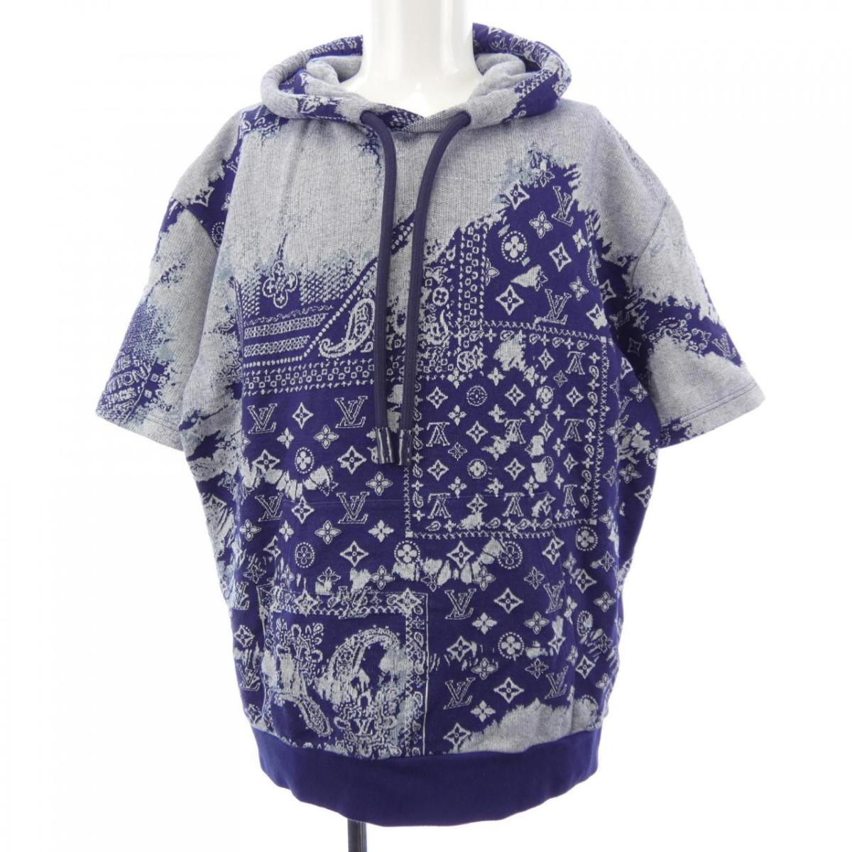 ルイヴィトン LOUIS VUITTON モノグラムバンダナショートスリーブフーディ HNY28WN31 パーカー【中古】