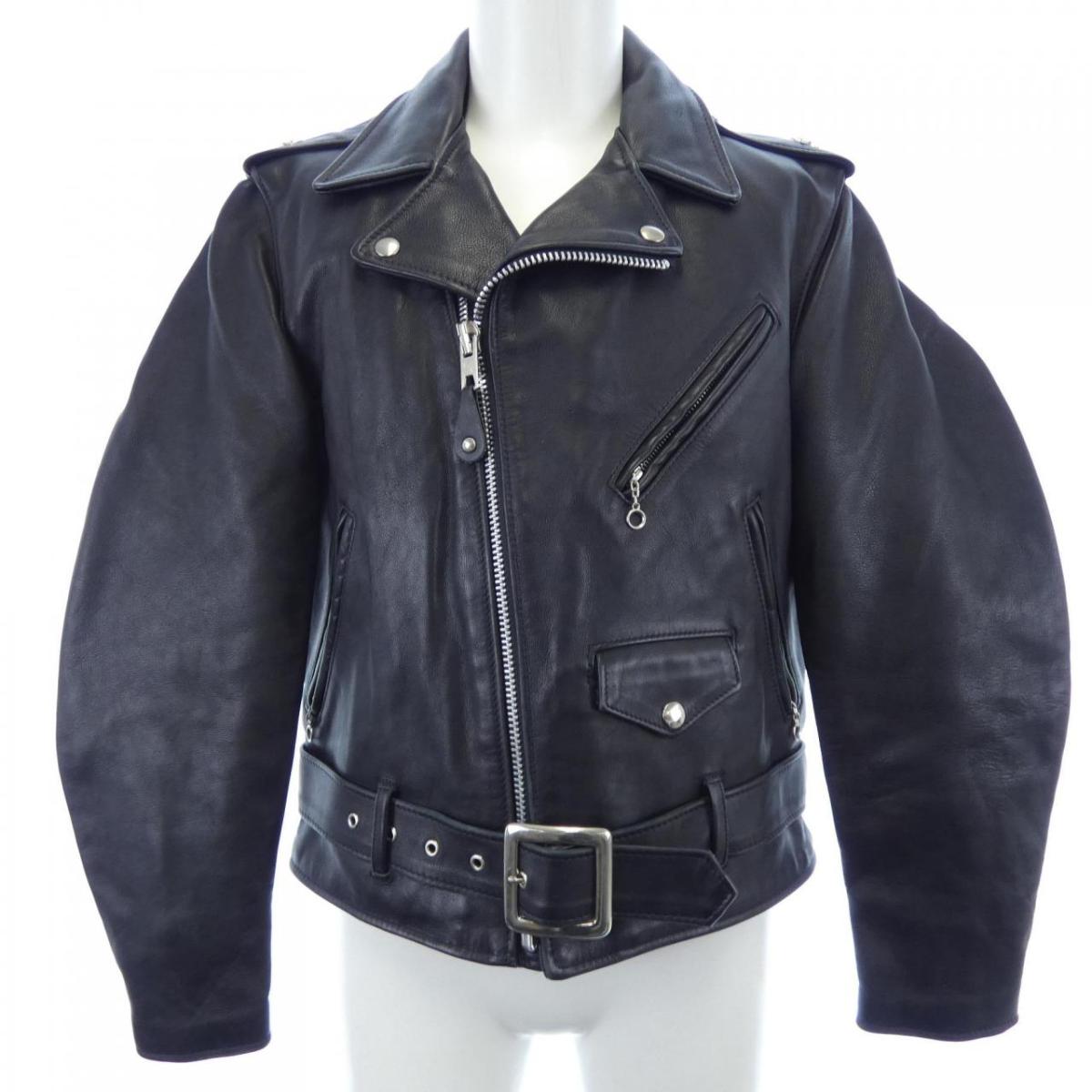 楽天市場】SCHOTT シングルライダースジャケット 34 黒 ショット 642