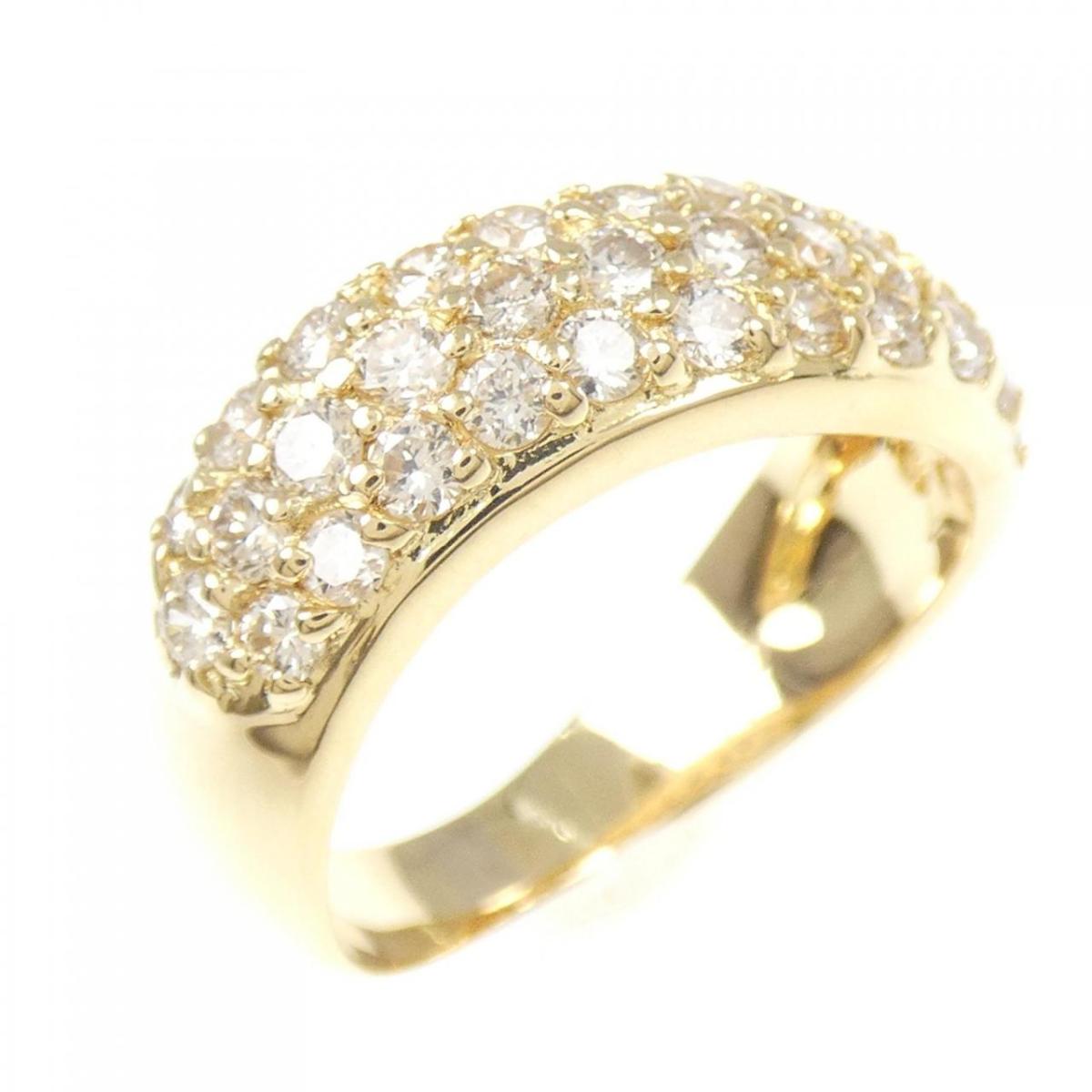 K18YG パヴェ ダイヤモンド リング 1.00CT【中古】｜KOMEHYO ONLINESTORE 店