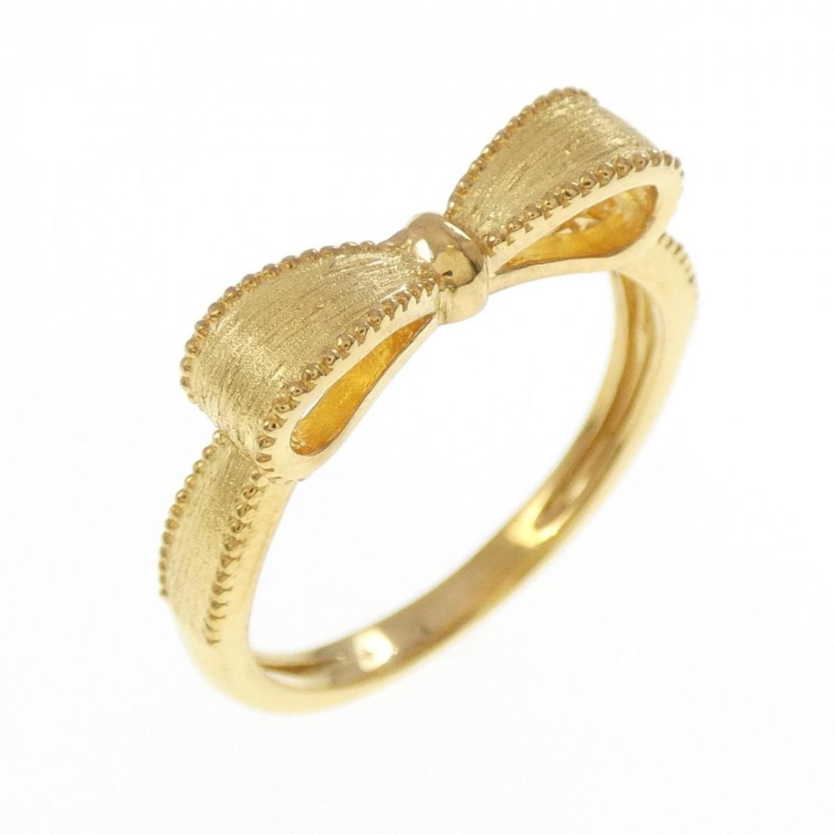 楽天市場】【中古】美品 SHIHARA シハラ リング Double Ring 0.9 K18YG