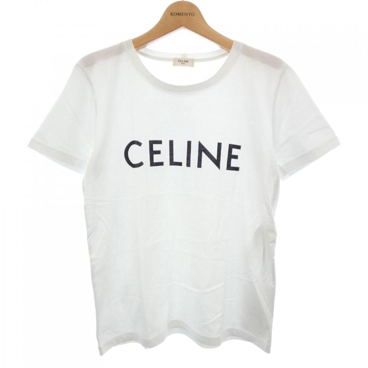 セリーヌ CELINE クラシックロゴ 2X314916G Tシャツ【中古】