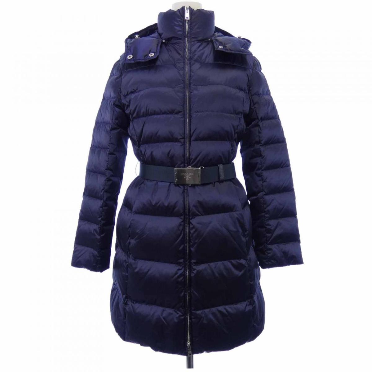 楽天市場】プラダ Prada 290364 ベルト付きダウンコート サイズ：42