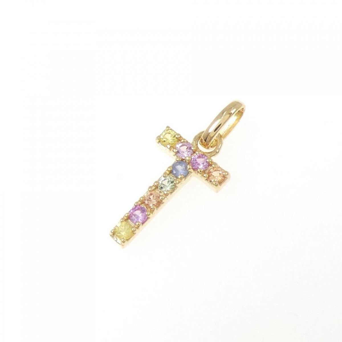 【新品】K18YG クロス サファイヤ ペンダント 0.14CT【新品】|KOMEHYO ONLINESTORE 店