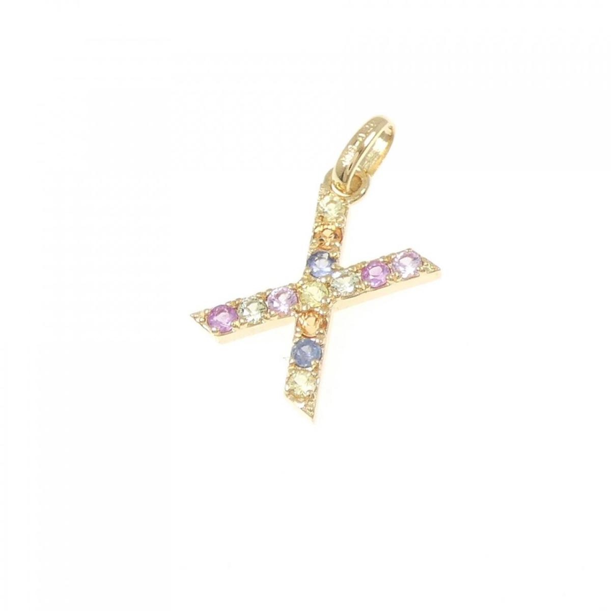 【新品】K18YG イニシャルX サファイヤ ペンダント 0.20CT【新品】｜KOMEHYO ONLINESTORE 店