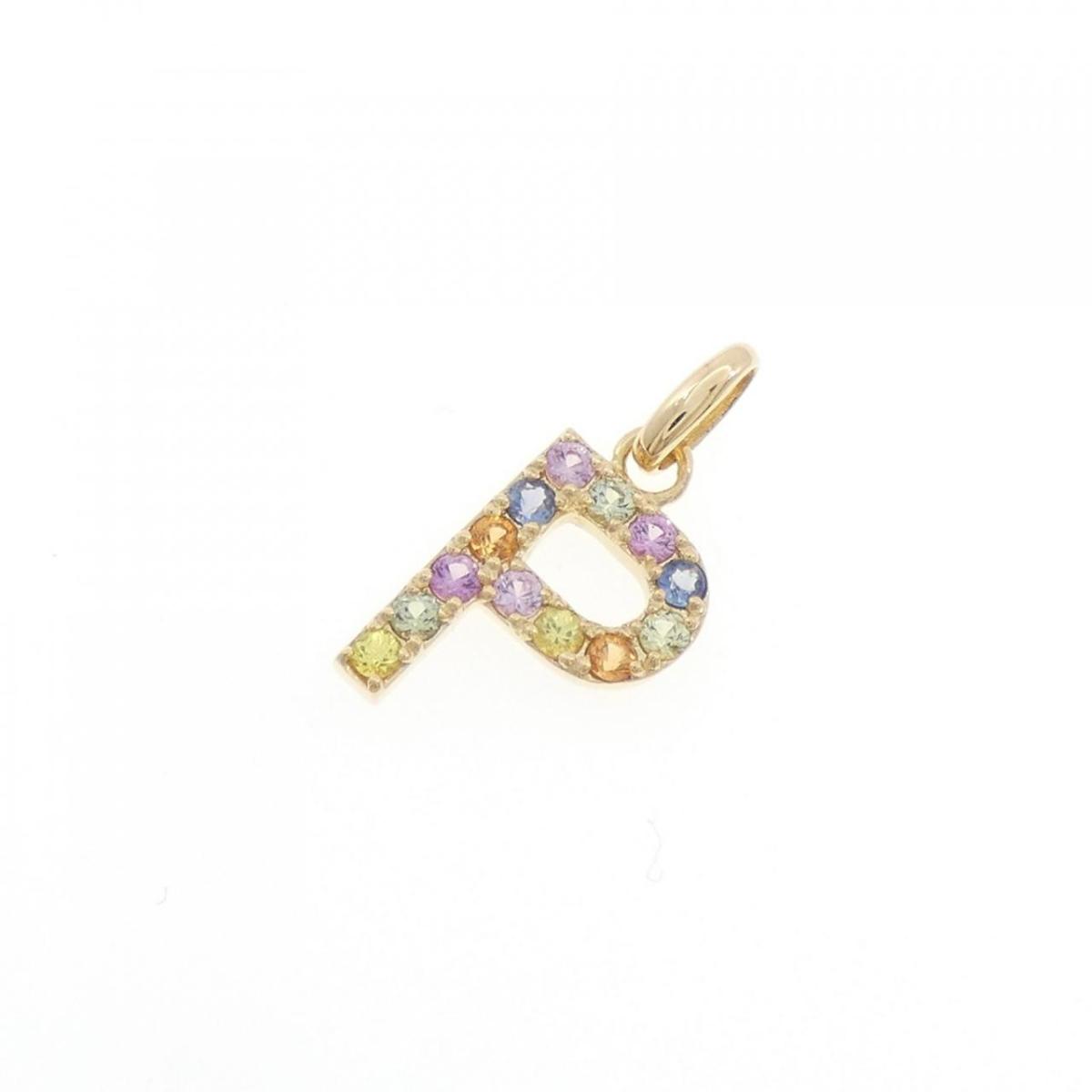 【新品】K18YG イニシャルP サファイヤ ペンダント 0.20CT【新品】|KOMEHYO ONLINESTORE 店