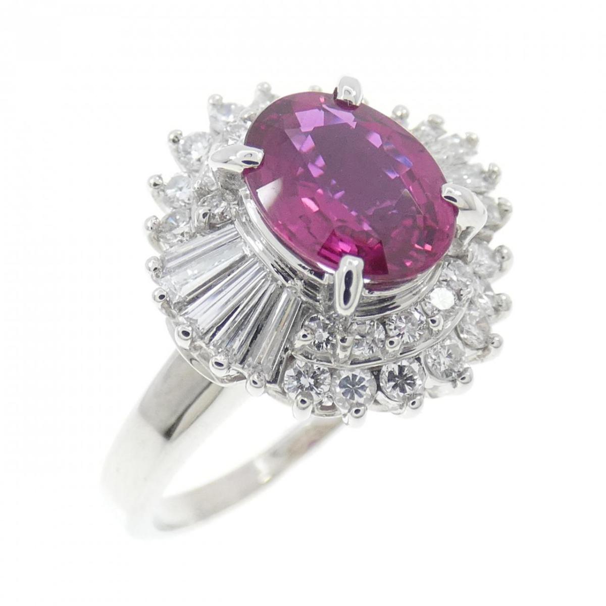 PT900 ルビー リング 1.40CT【中古】