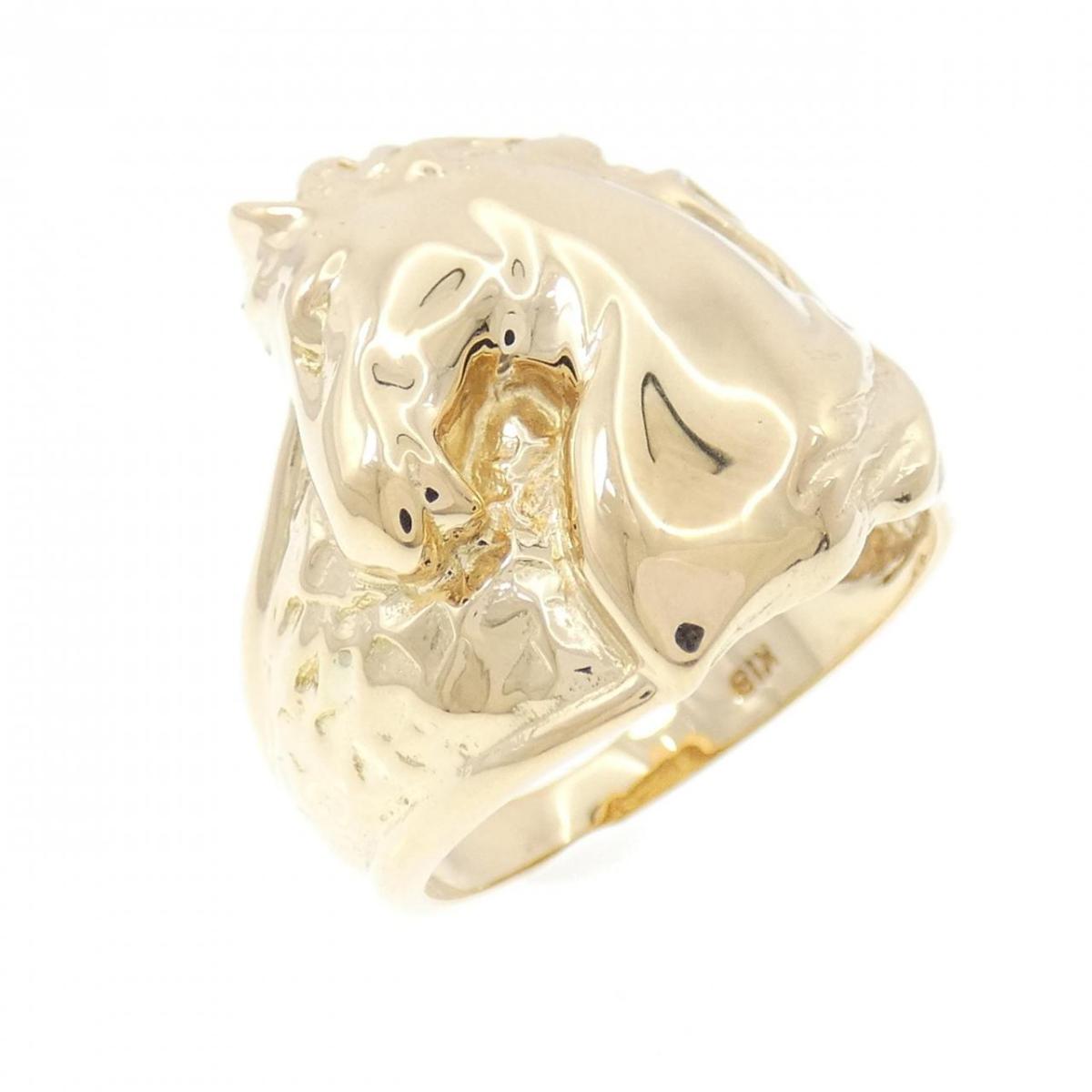 K18YG ホース リング【中古】 100,300円