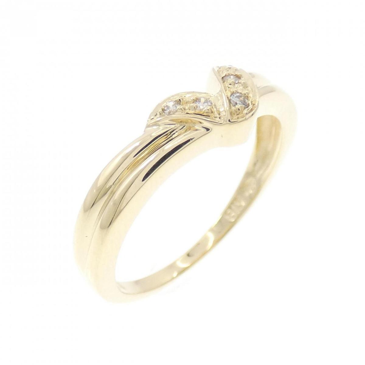 K18YG ダイヤモンド リング 0.04CT【中古】