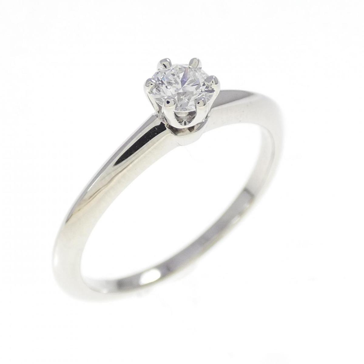 ティファニー クラシックソリティア リング 0.21CT D VS1【中古】