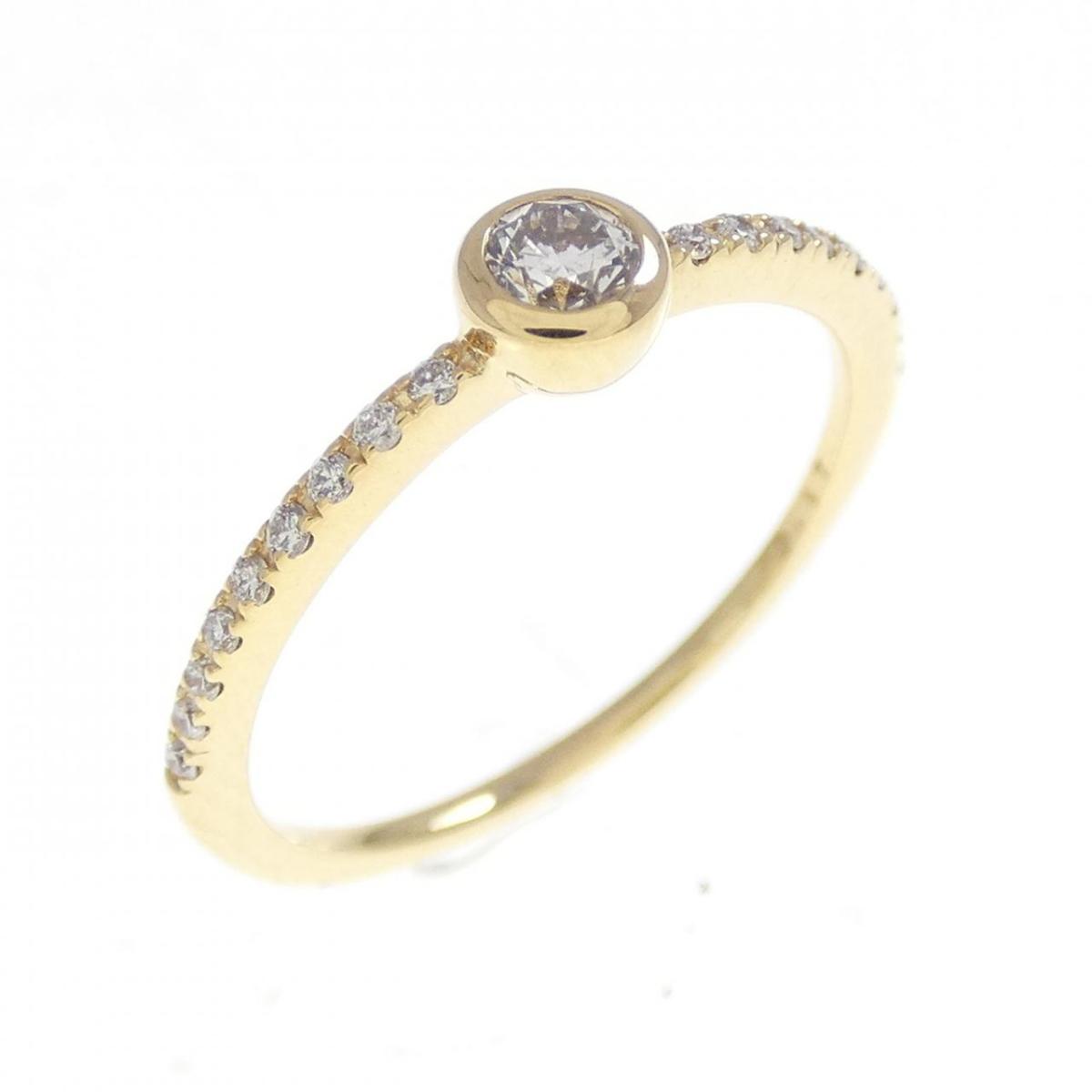 K18YG ダイヤモンド リング 0.17CT【中古】