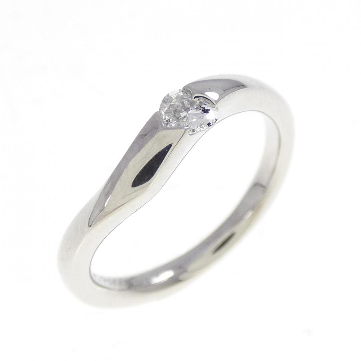 PT900 ハート ダイヤモンド リング 0.10CT【中古】