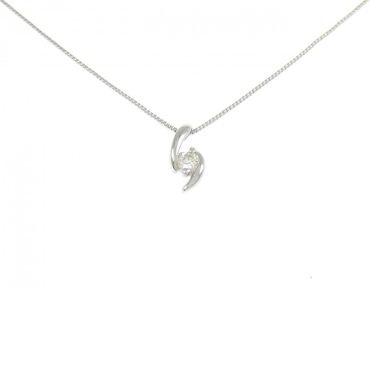 PT900/PT850 ダイヤモンド ネックレス 0.05CT【中古】