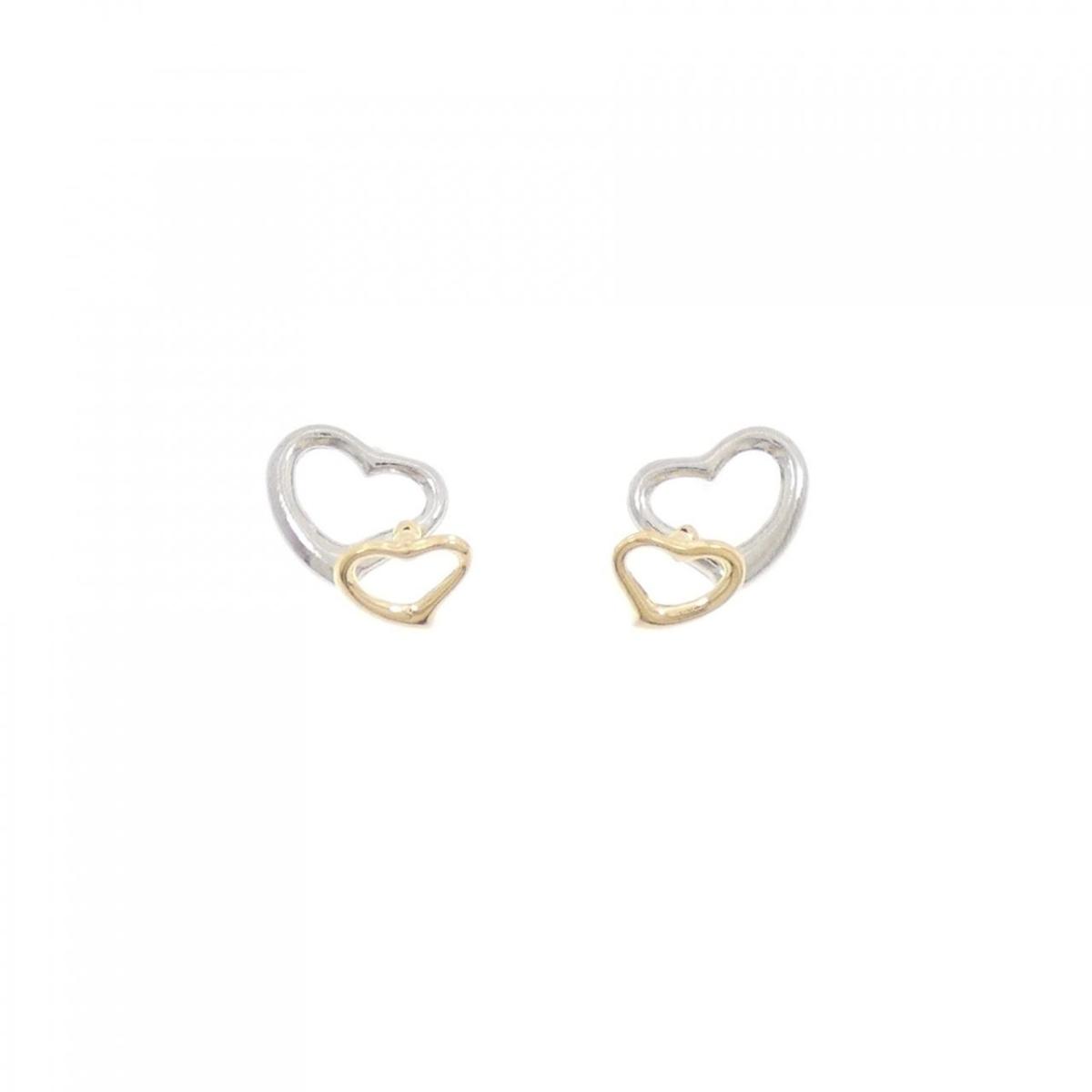 PT900/K18YG ハート ピアス【中古】|KOMEHYO ONLINESTORE 店
