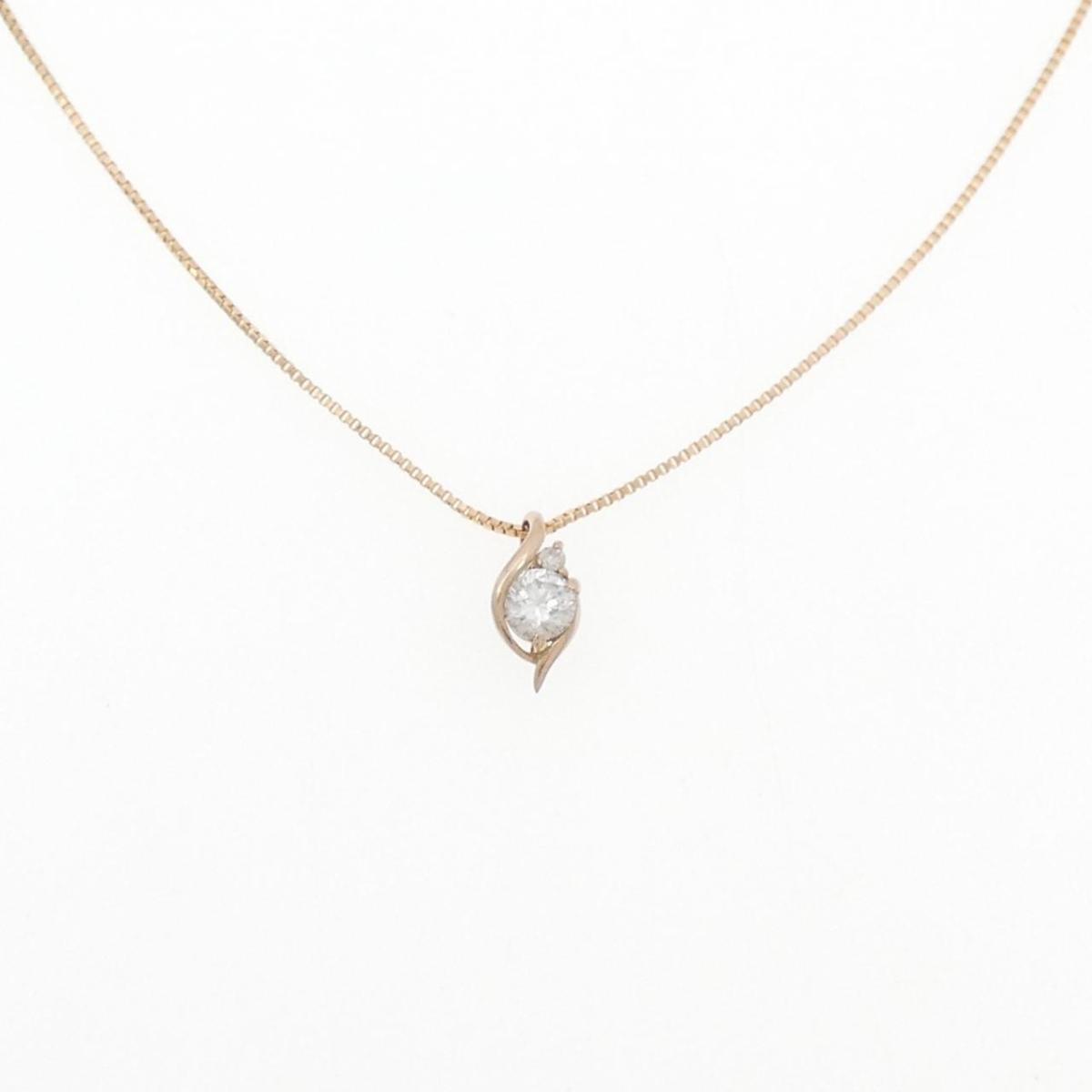 K18PG ダイヤモンド ネックレス 0.1CT【中古】｜KOMEHYO ONLINESTORE 店