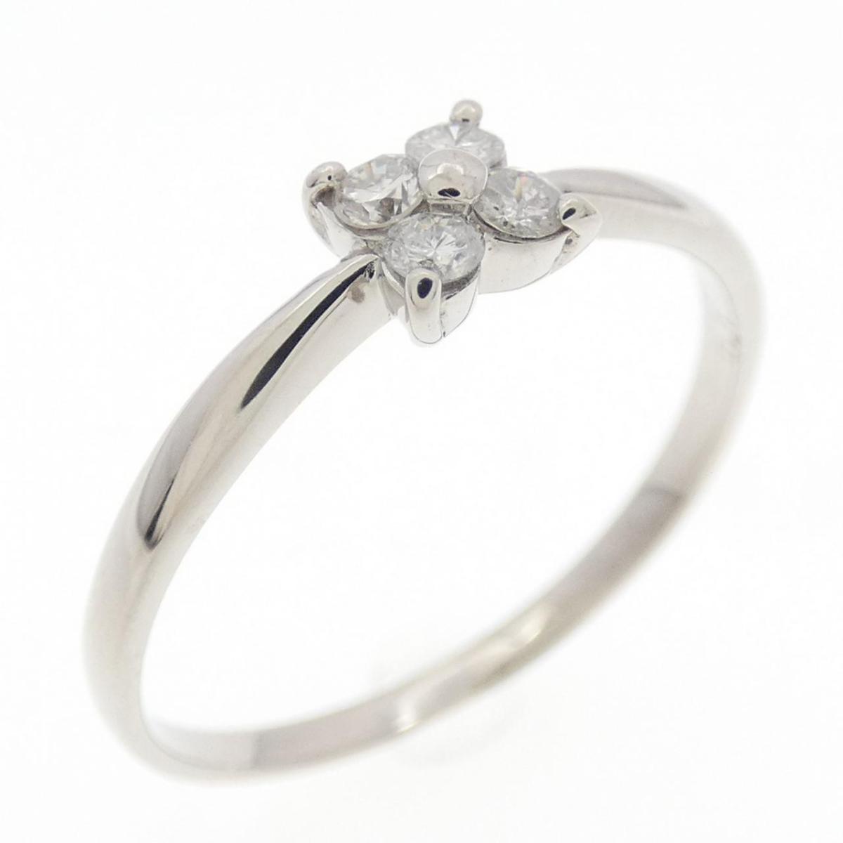 PT900 フラワー ダイヤモンド リング 0.1CT【中古】｜KOMEHYO ONLINESTORE 店