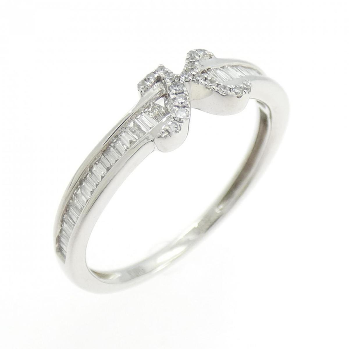K18WG ダイヤモンド リング 0.30CT【中古】