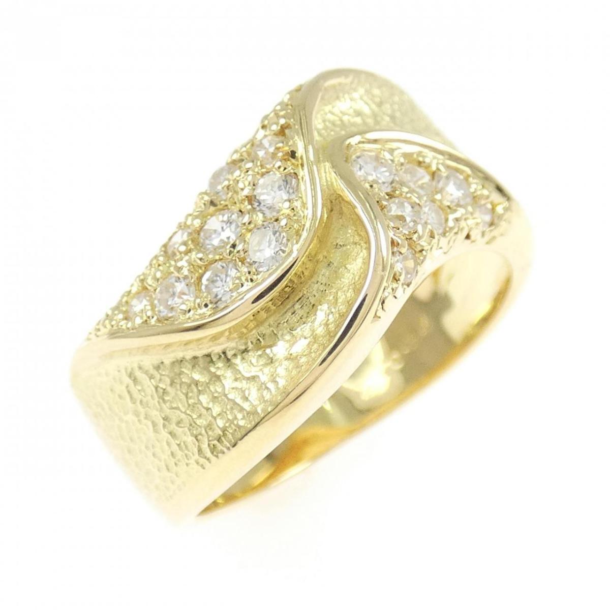 K18YG ダイヤモンド リング 0.34CT【中古】