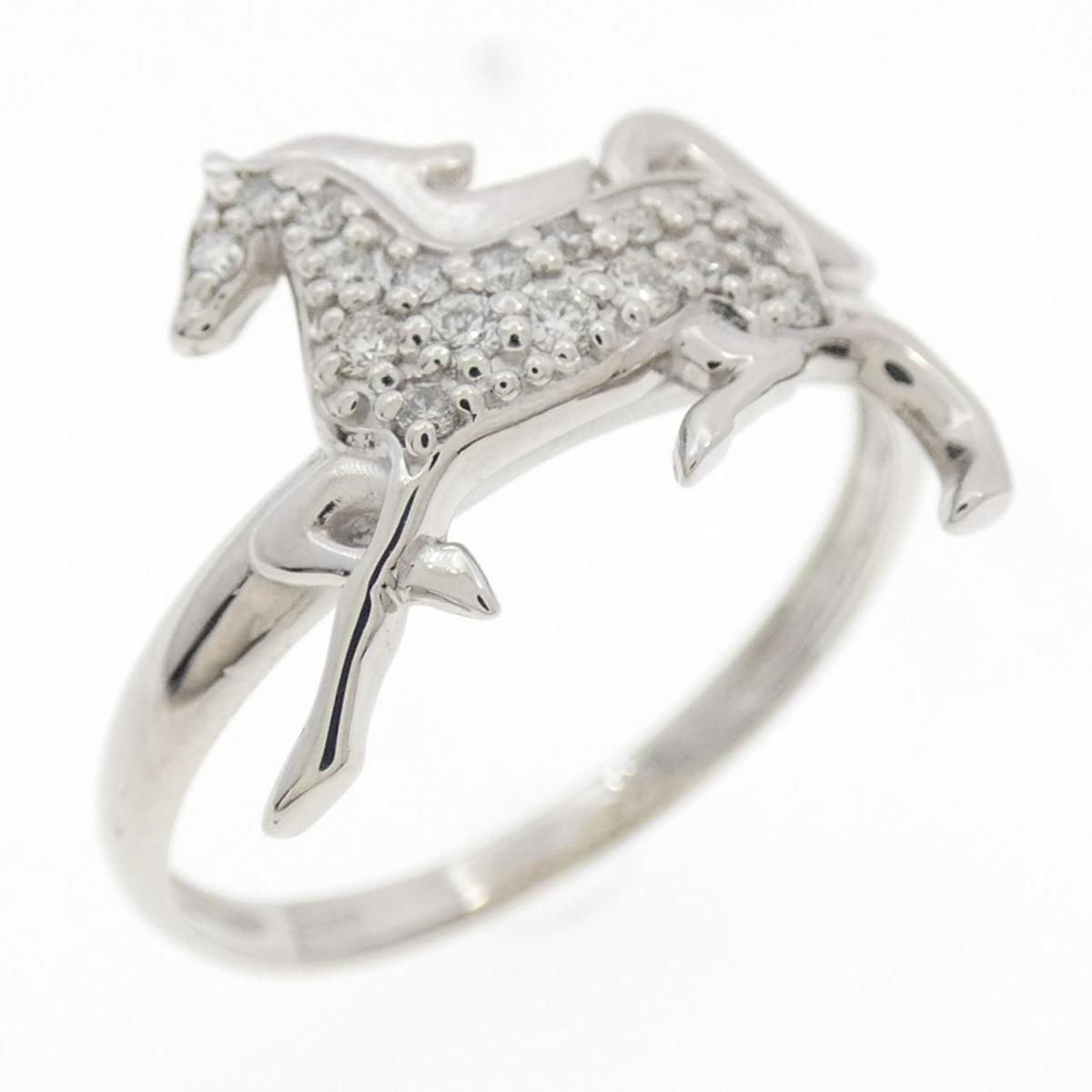 PT900 ホース ダイヤモンド リング 0.10CT【中古】｜KOMEHYO ONLINESTORE 店 57,360円