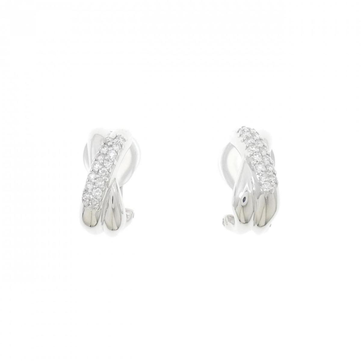 K18WG ダイヤモンド ピアス/イヤリング 0.30CT【中古】