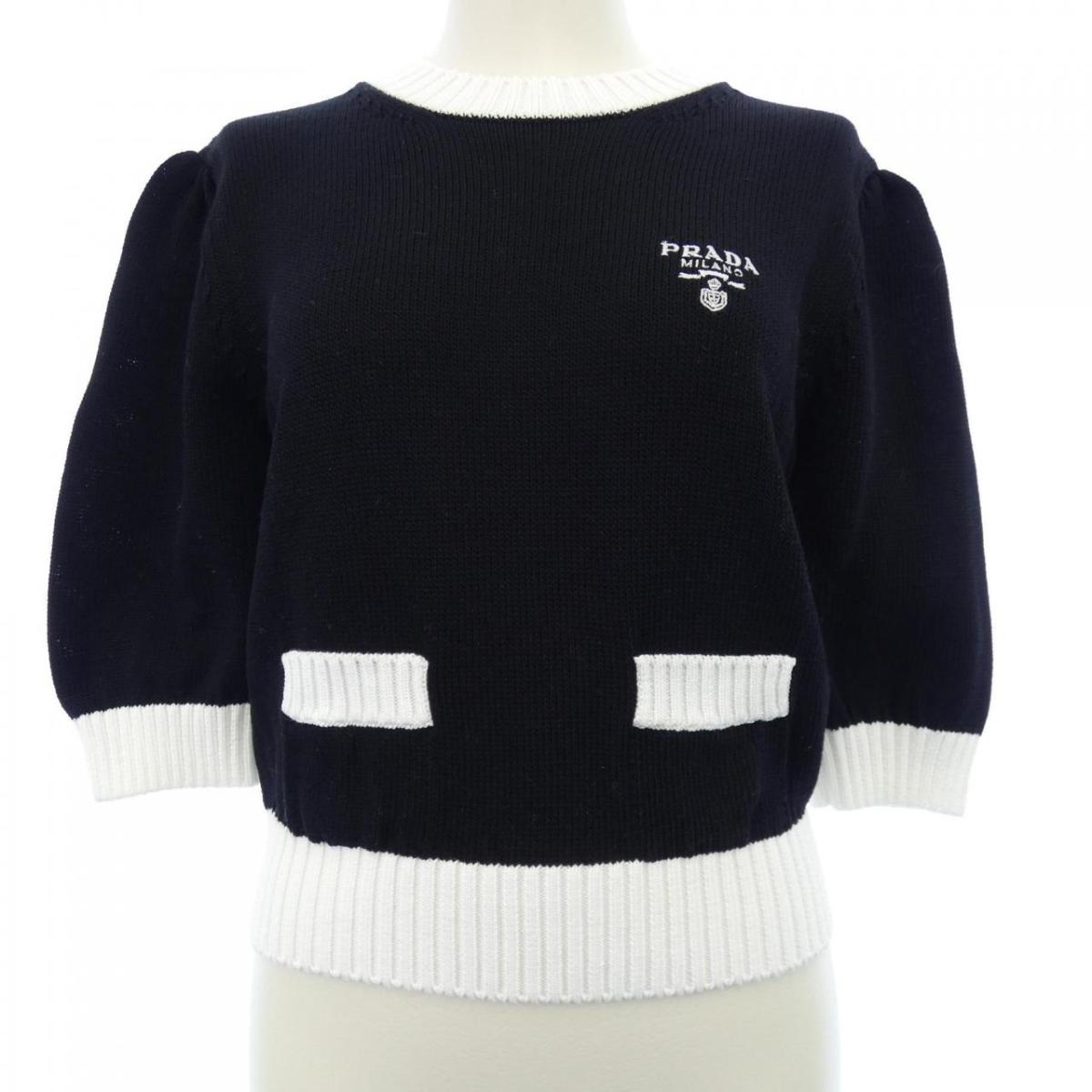 プラダ PRADA コットン クルーネック セーター P24I1R S212 1Z05 ニット【中古】|KOMEHYO ONLINESTORE 店