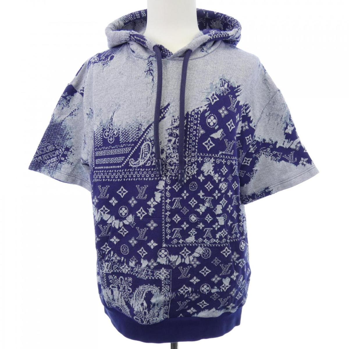 ルイヴィトン LOUIS VUITTON モノグラムバンダナショートスリーブフーディ HNY28WN31 パーカー【中古】