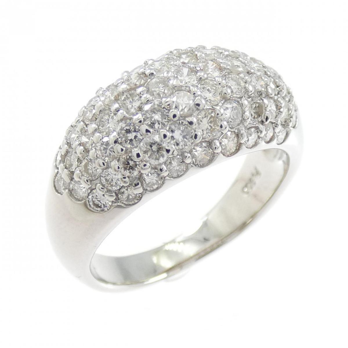 PT900 パヴェ ダイヤモンド リング 1.33CT【中古】
