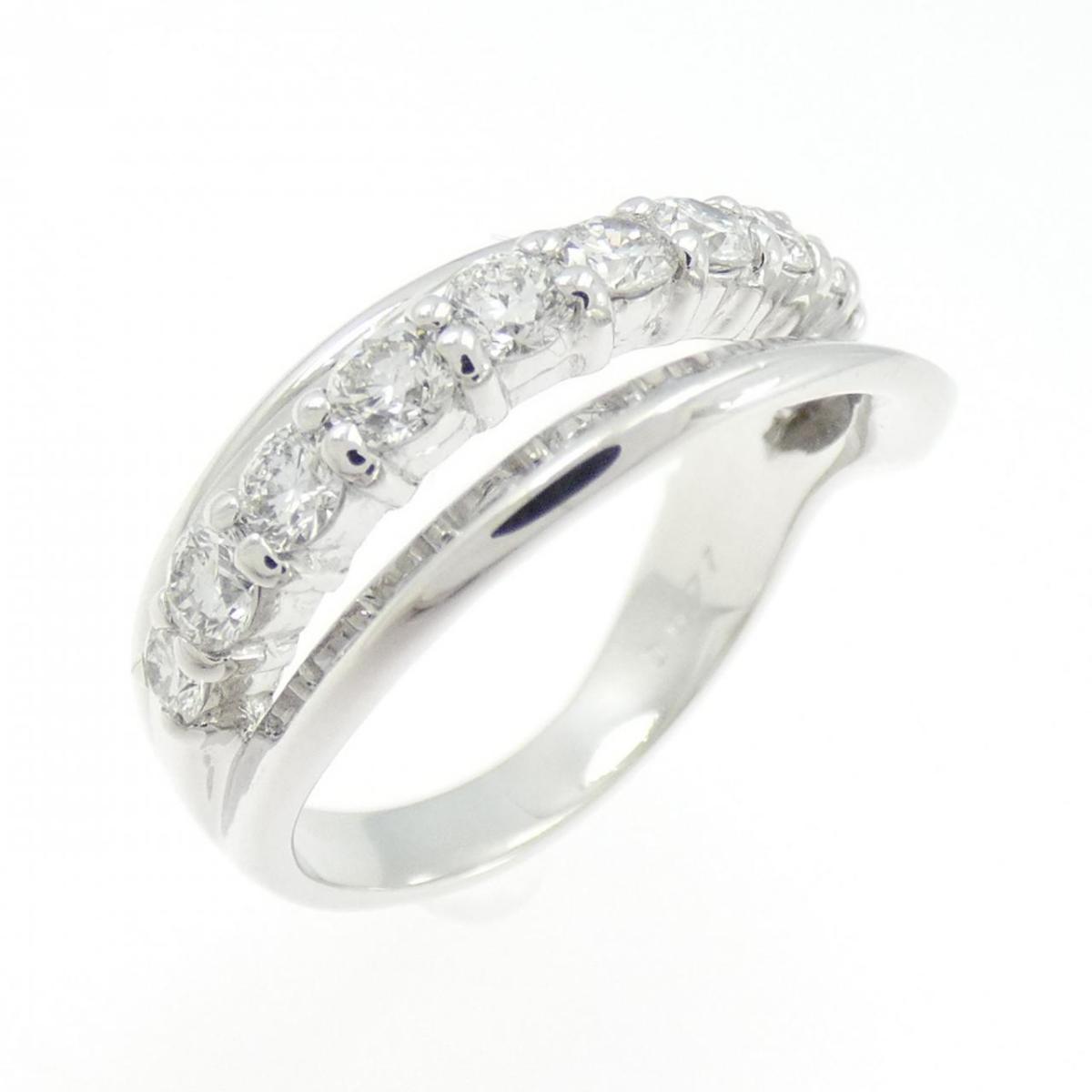 K18WG ダイヤモンド リング 0.77CT【中古】
