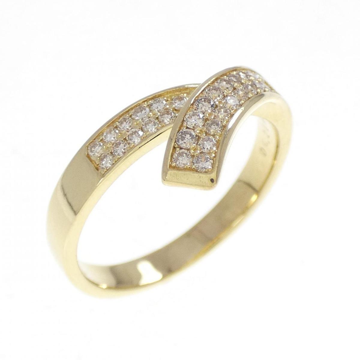 K18YG ダイヤモンド リング 0.21CT【中古】