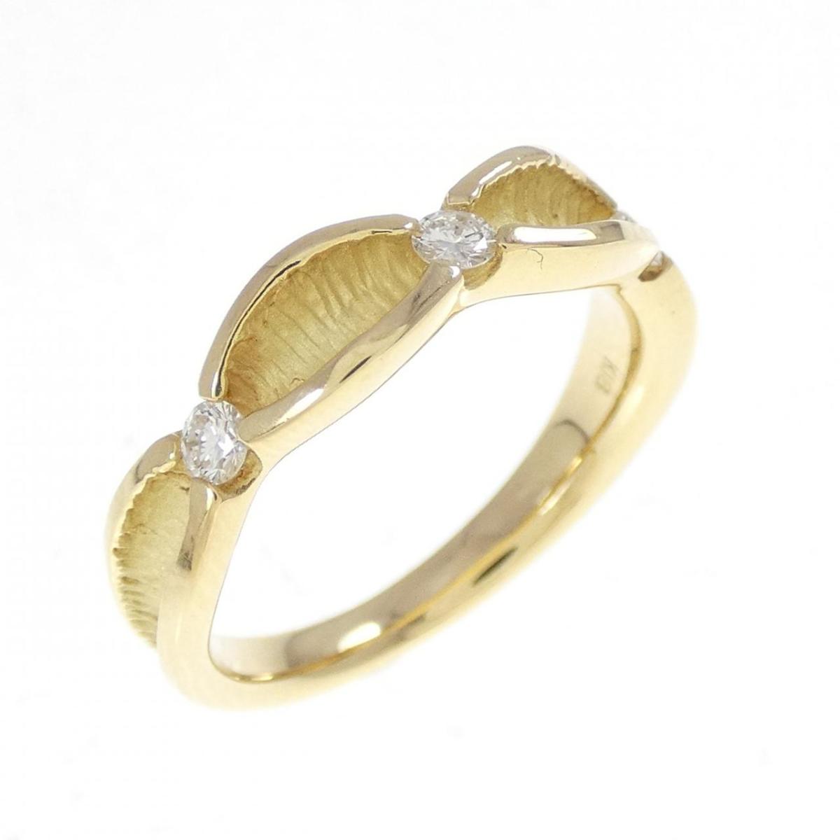 K18YG ダイヤモンド リング 0.15CT【中古】