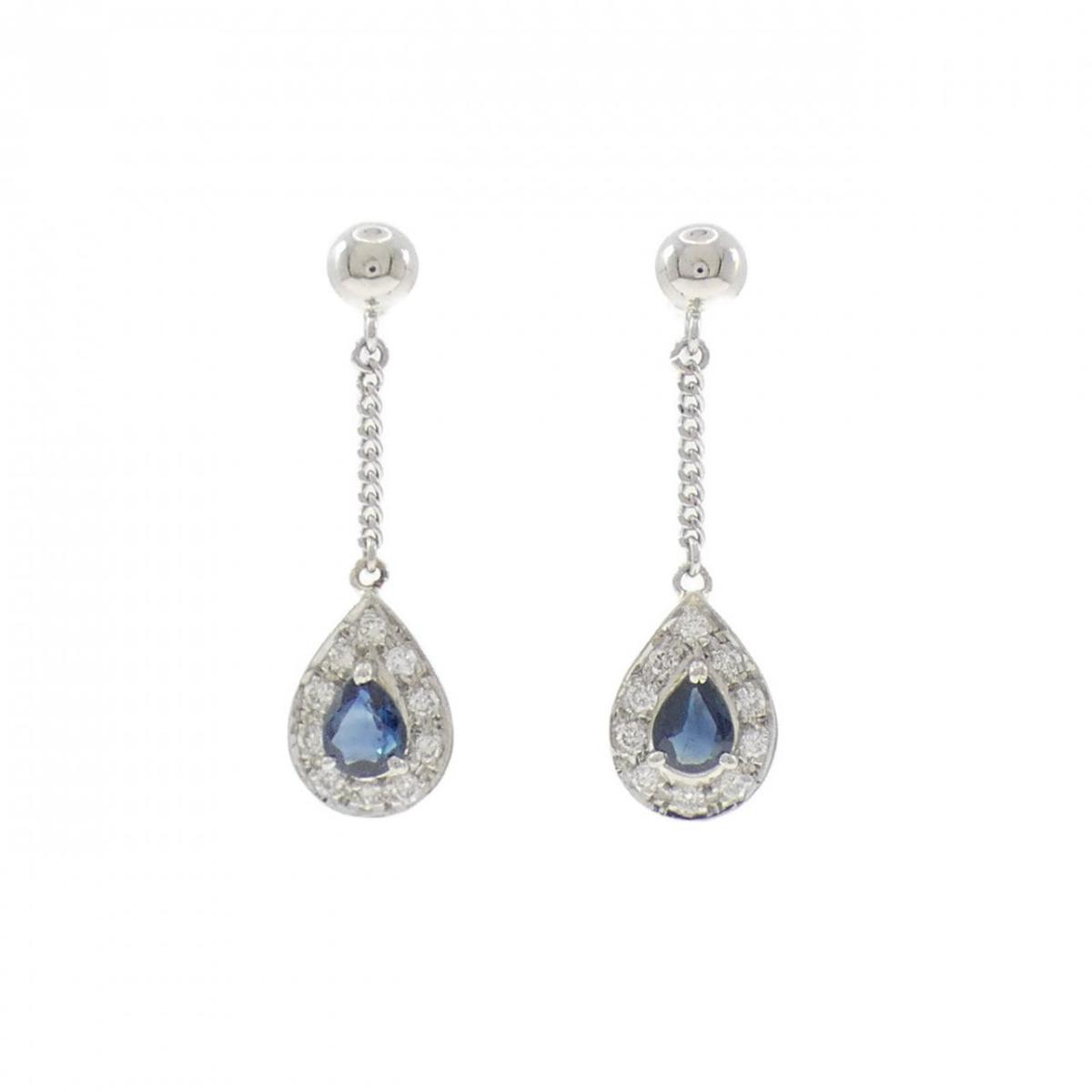 PT900 サファイヤ ピアス【中古】|KOMEHYO ONLINESTORE 店