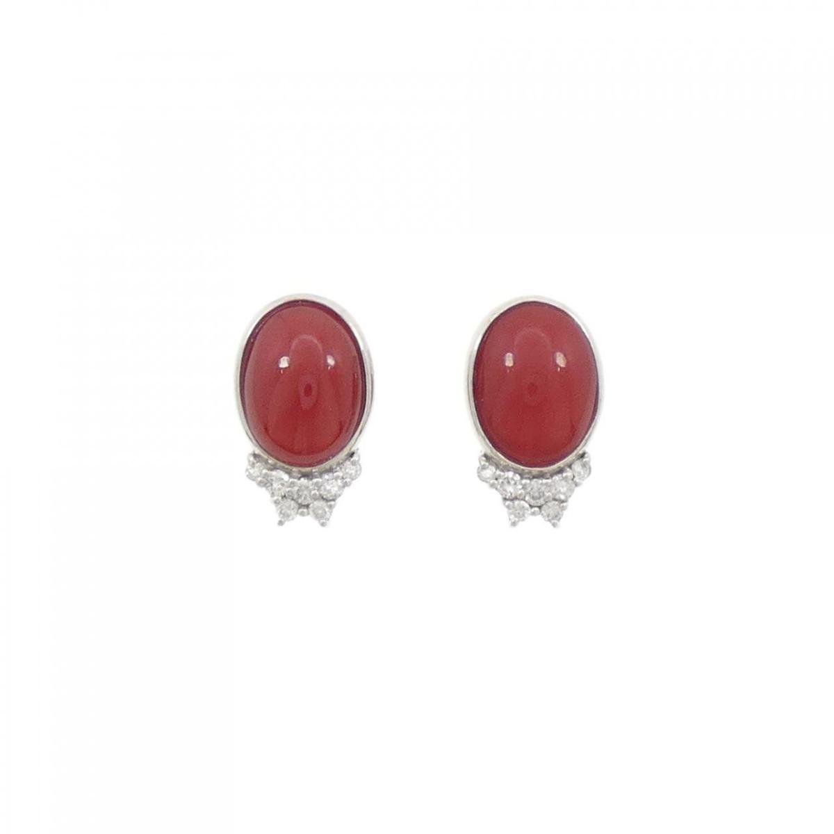 K14WG サンゴ ピアス【中古】|KOMEHYO ONLINESTORE 店