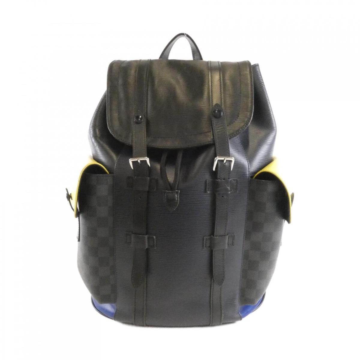 ルイヴィトン エピ ダミエ グラフィット クリストファー M55111 背嚢【中古】