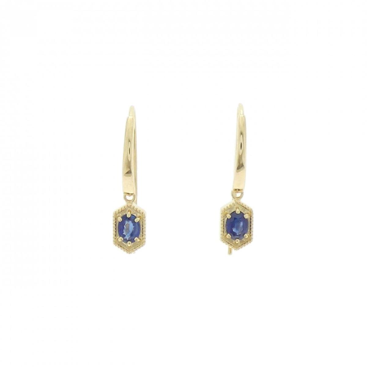 K10YG サファイヤ ピアス【中古】