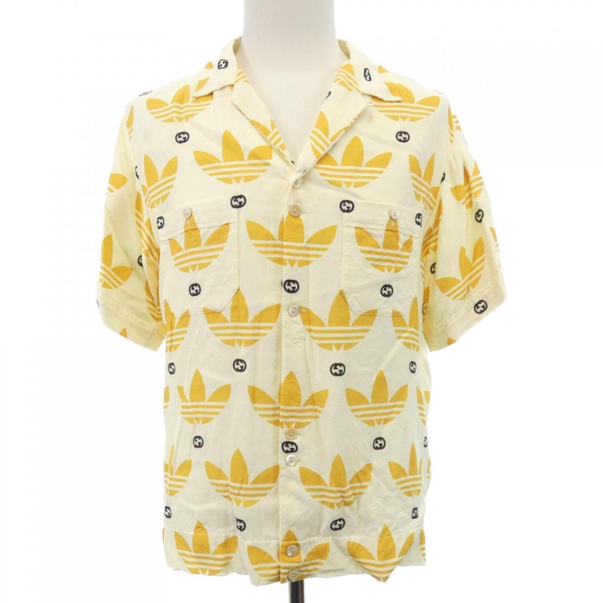 楽天市場】GUCCI x adidas OXFORD COTTON S/S SHIRT 701360 楽天市場】GUCCI x adidas OXFORD COTTON S/S SHIRT 701360