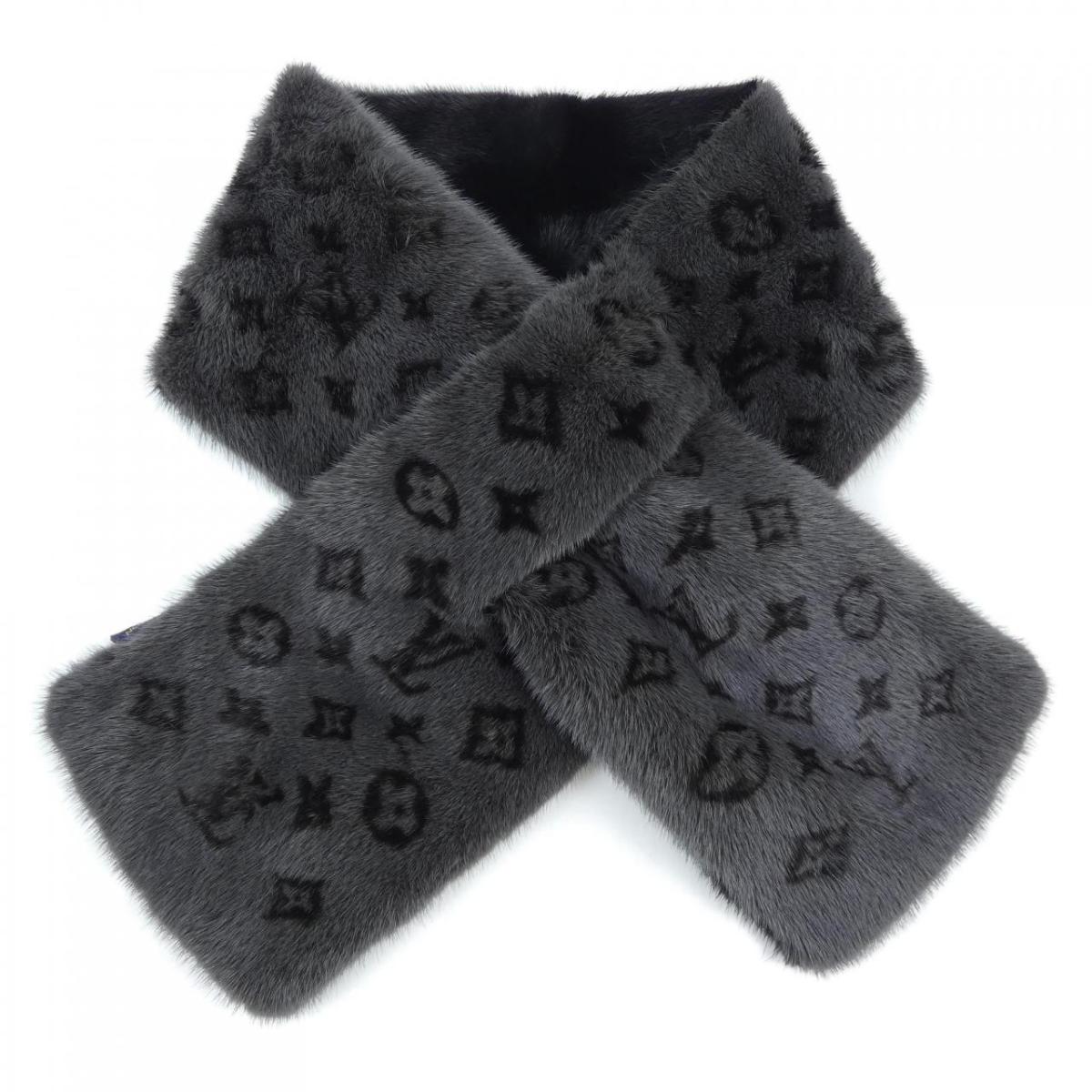 ルイヴィトン LOUIS VUITTON モノグラム リバース M75891 MUFFLER【中古】