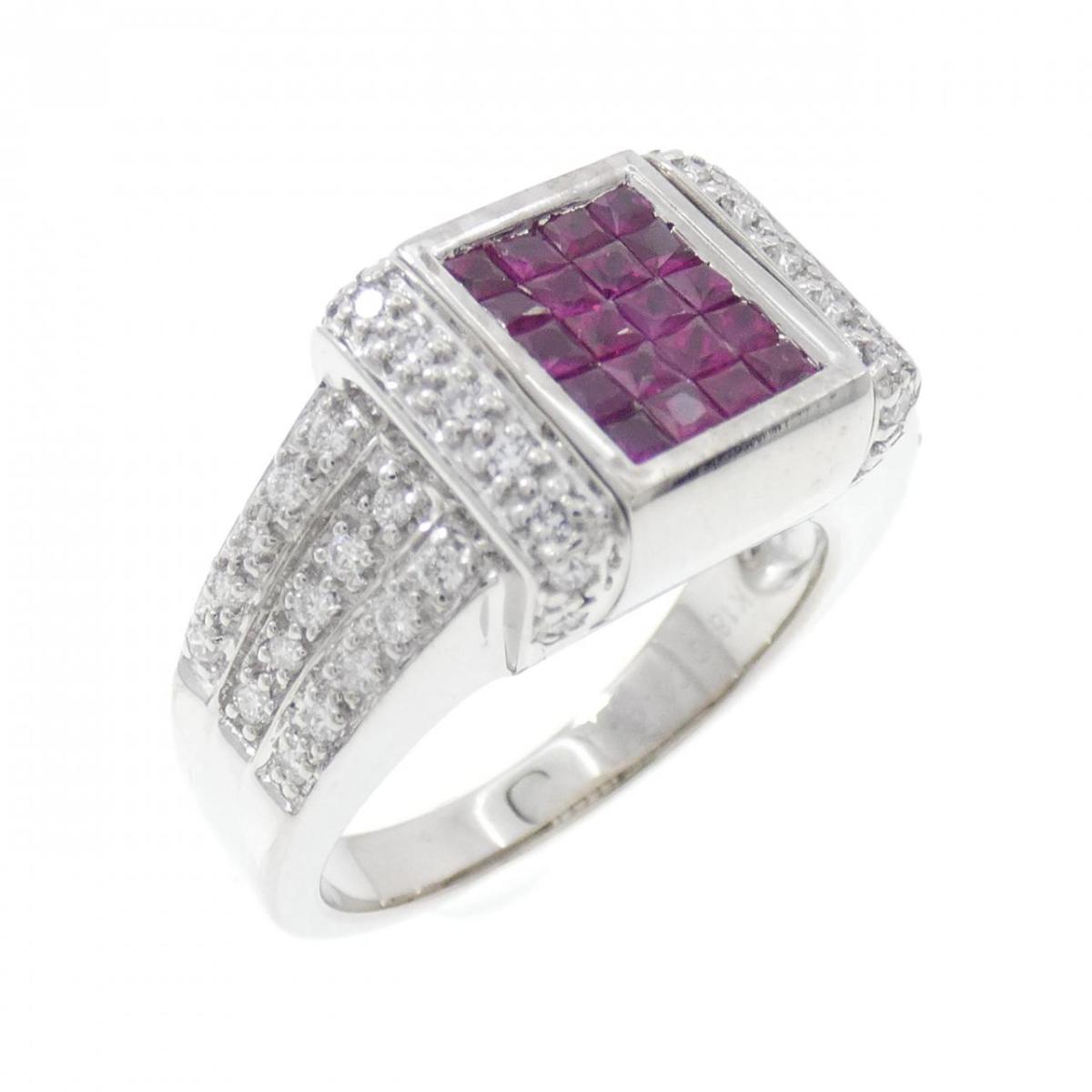 K18WG ルビー リング 0.35CT【中古】｜KOMEHYO ONLINESTORE 店