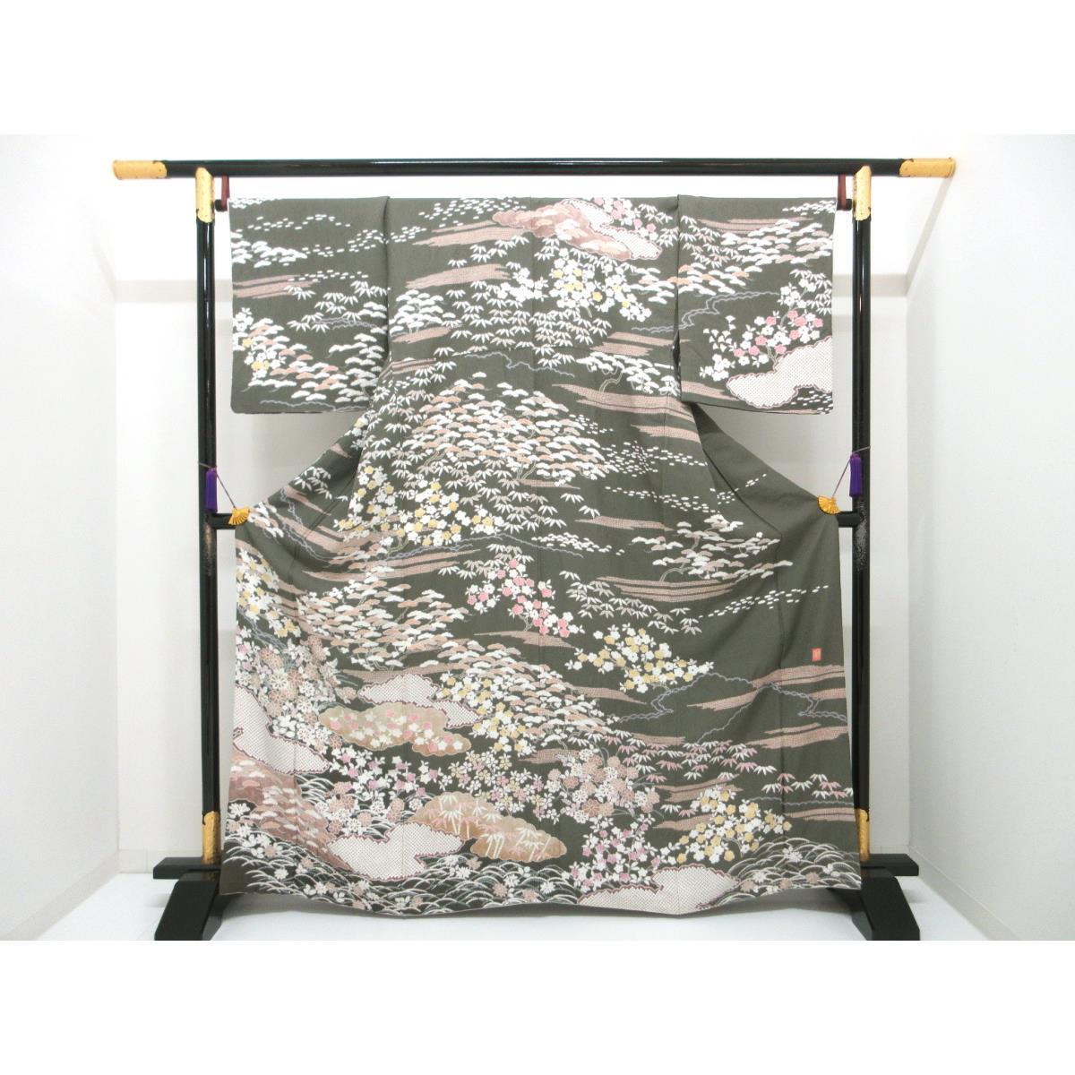 訪問着【滝泰】【中古】