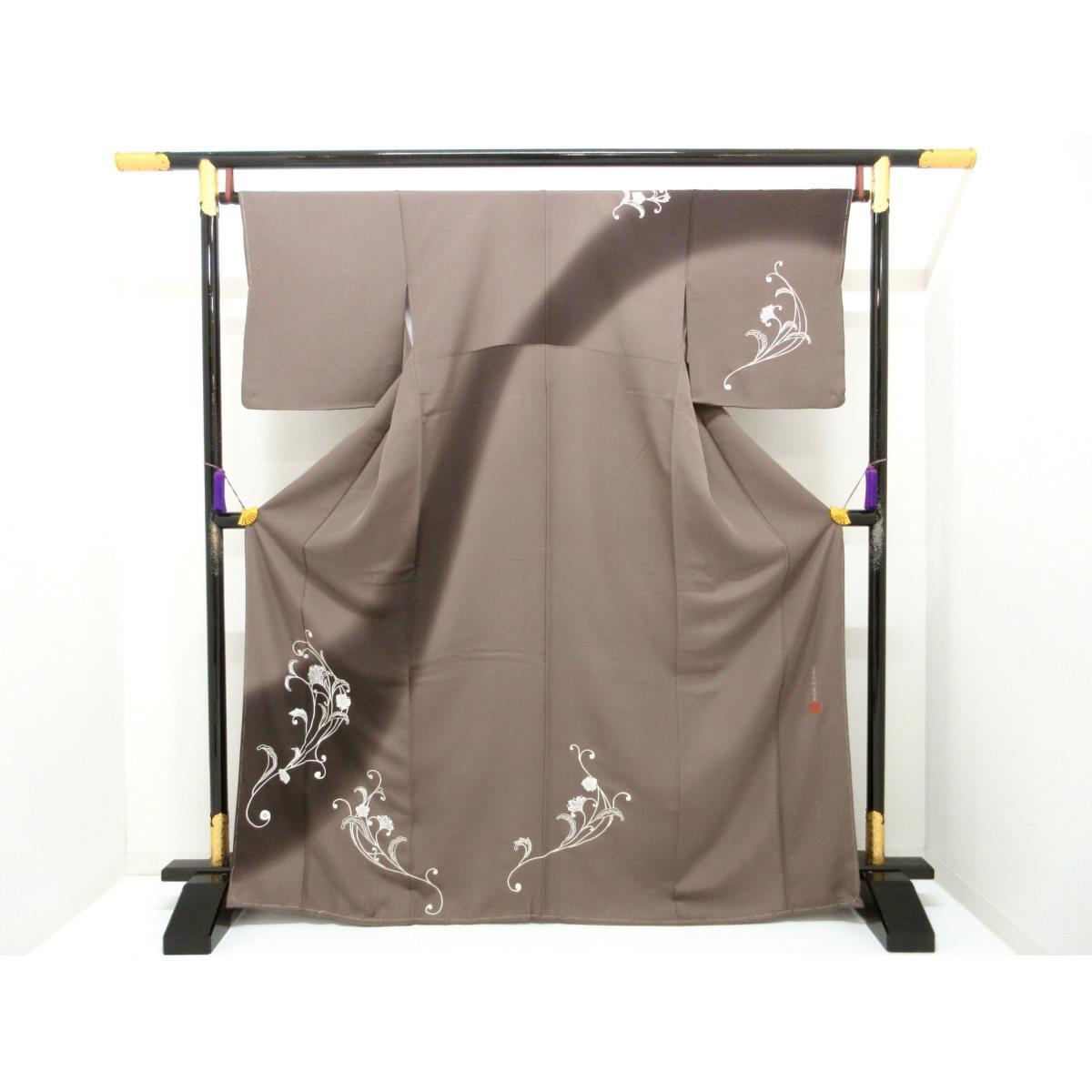 短い訪問着【蒋雪英】【中古】