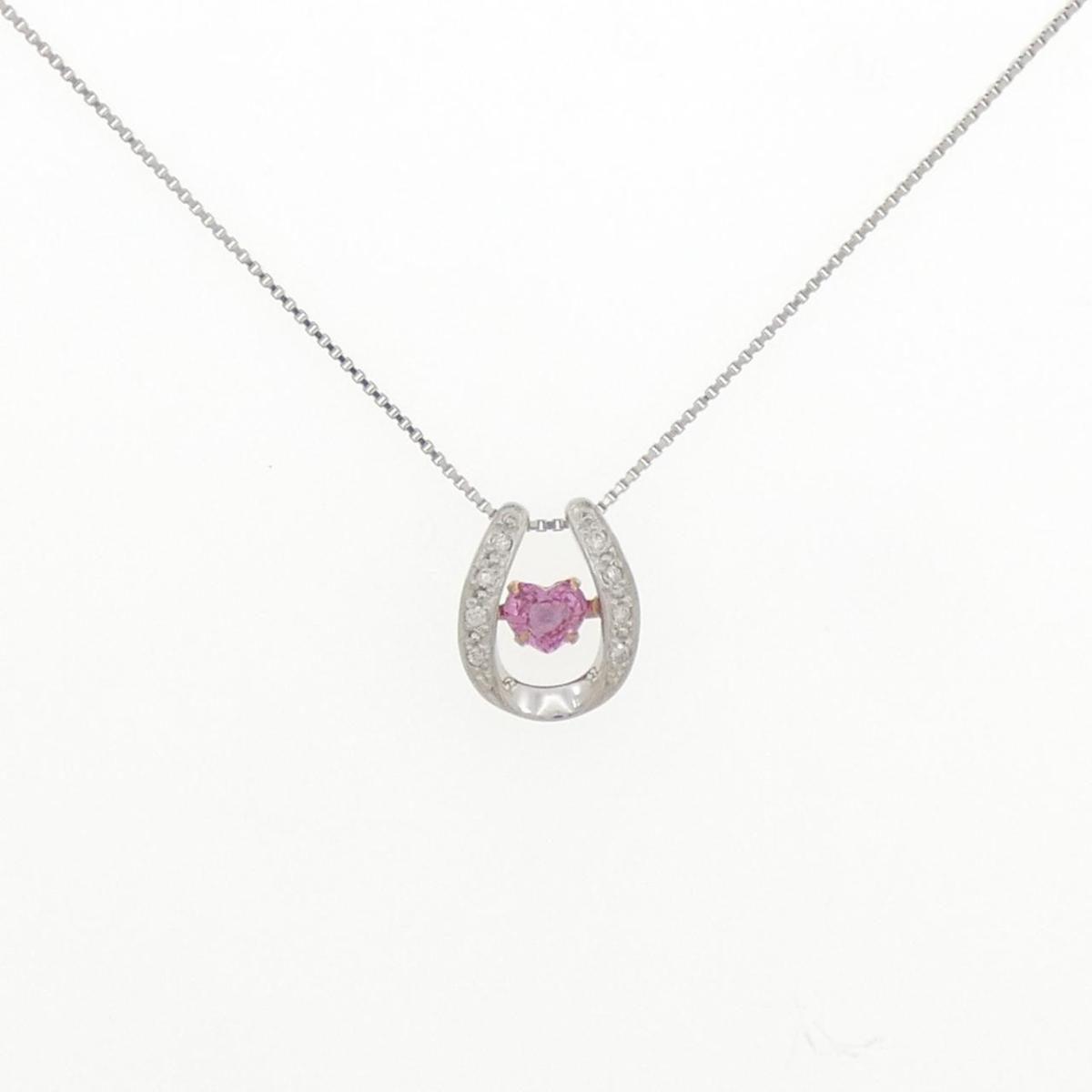 PT900/K18PG/PT850 サファイヤ ネックレス 0.327CT【中古】｜KOMEHYO ONLINESTORE 店 71,830円