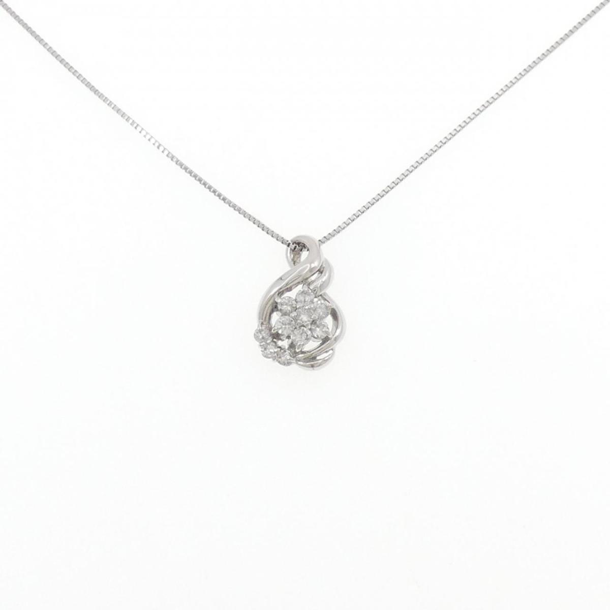 PT/PT850 フラワー ダイヤモンド ネックレス 0.32CT【中古】|KOMEHYO ONLINESTORE 店
